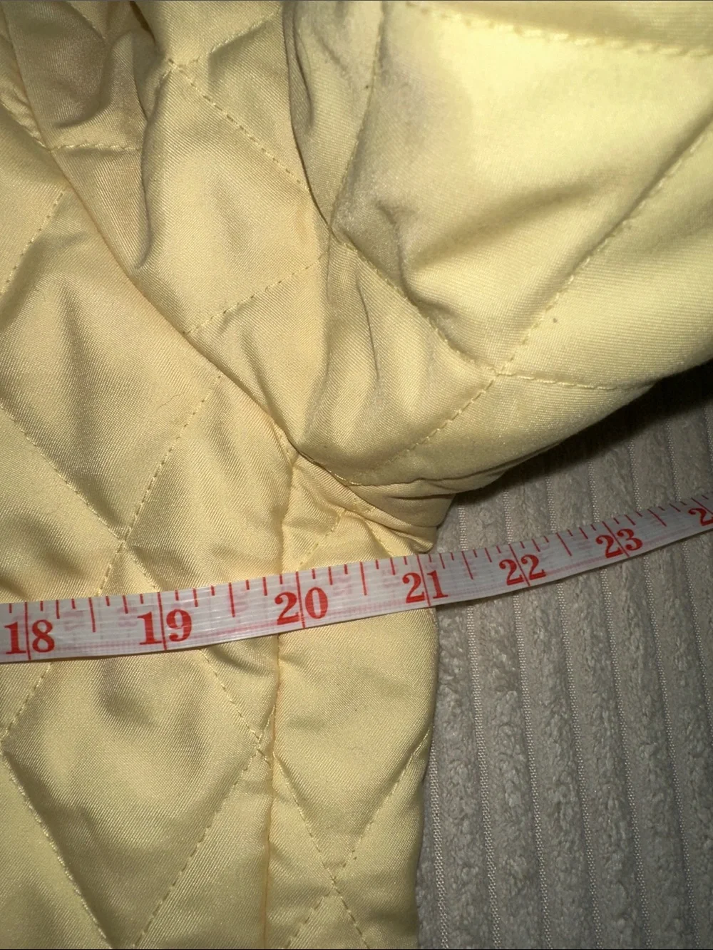 Brooks Brothers Women’s Diamond Quilted Barn Jacket - Pale Yellow/ Plaid Lining